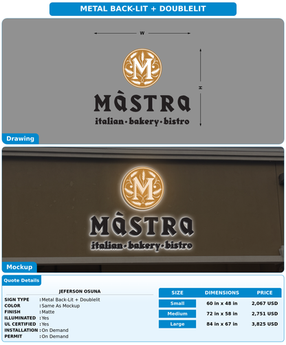 CUSTOM MOCKUP SIGN FOR Jeferson  Osuna