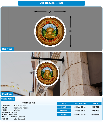 CUSTOM MOCKUP SIGN FOR Toy Forgione