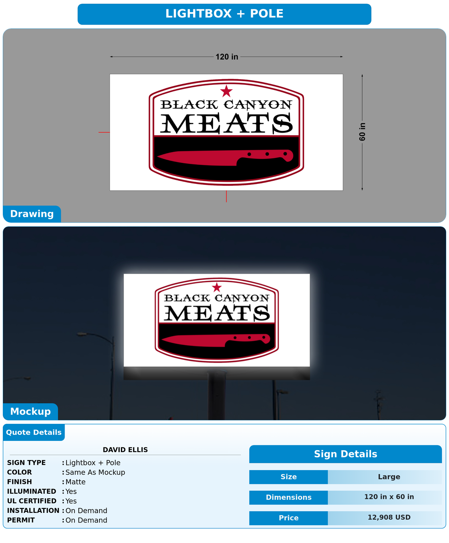 CUSTOM MOCKUP SIGN FOR David Ellis