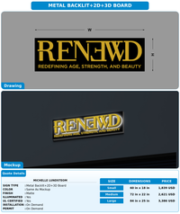 CUSTOM MOCKUP SIGN FOR Michelle Lundsteom