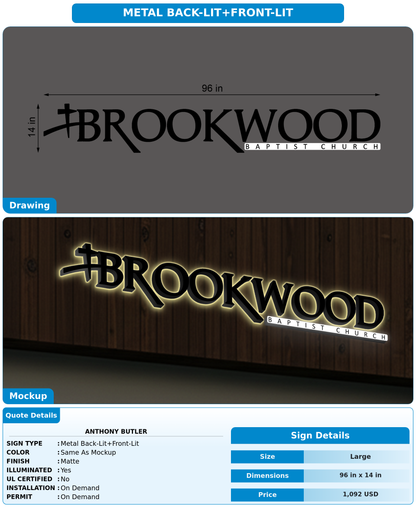 CUSTOM MOCKUP SIGN FOR Anthony  Butler