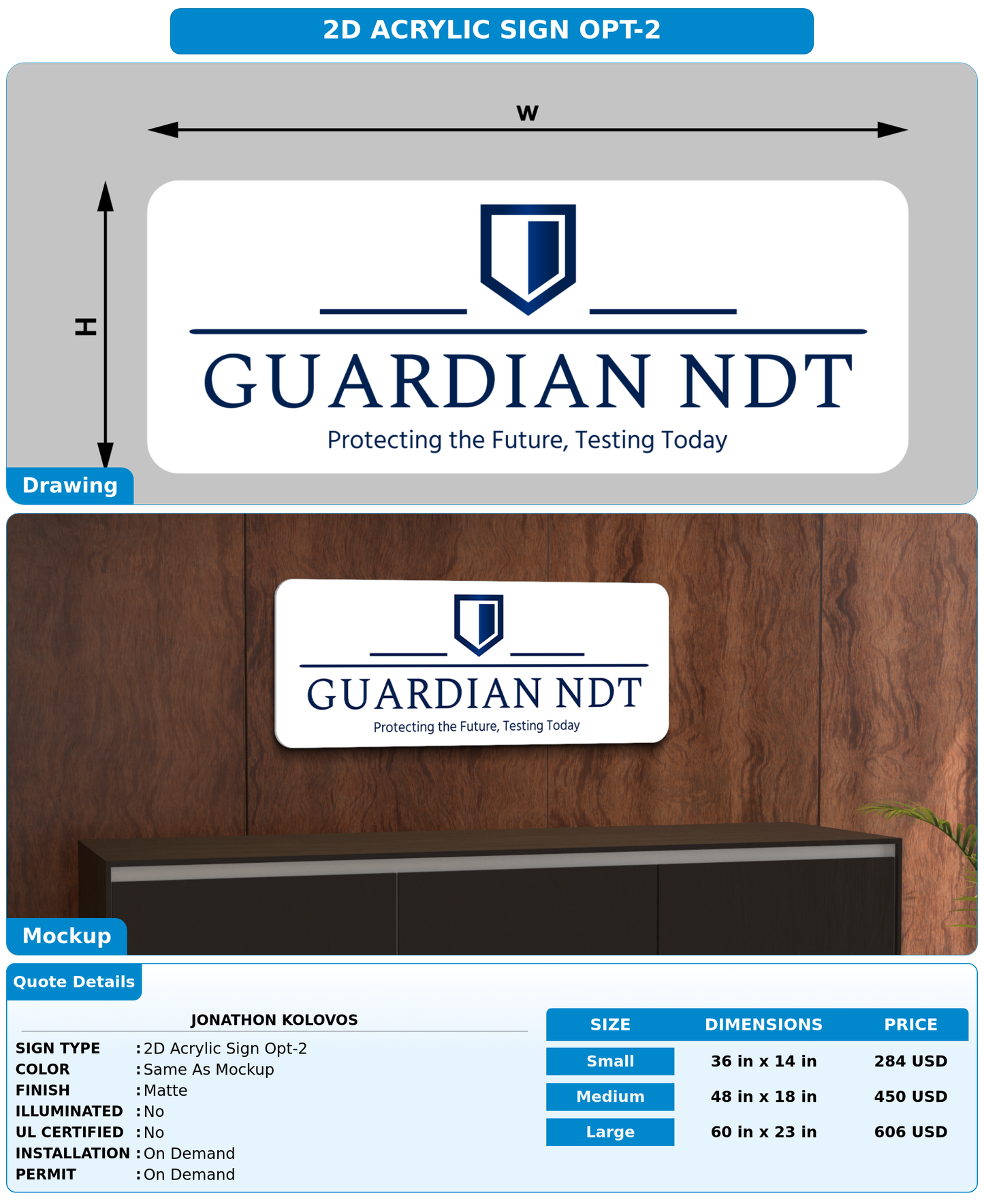 CUSTOM MOCKUP SIGN FOR Jonathon Kolovos