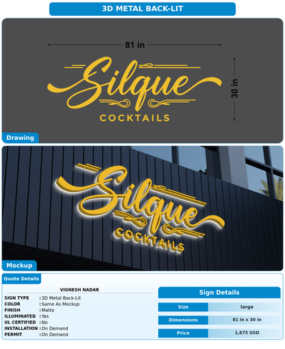 CUSTOM MOCKUP SIGN FOR Vignesh Nadar