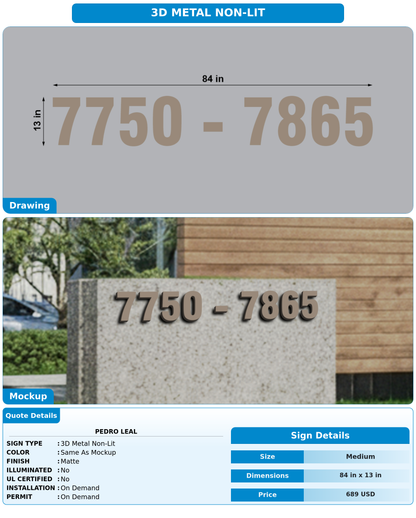 CUSTOM MOCKUP SIGN FOR Pedro Leal
