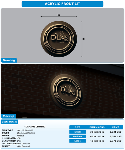 CUSTOM MOCKUP SIGN FOR Solmarie centeno