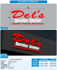 CUSTOM MOCKUP SIGN FOR SARAH ANN DELAGRAVE