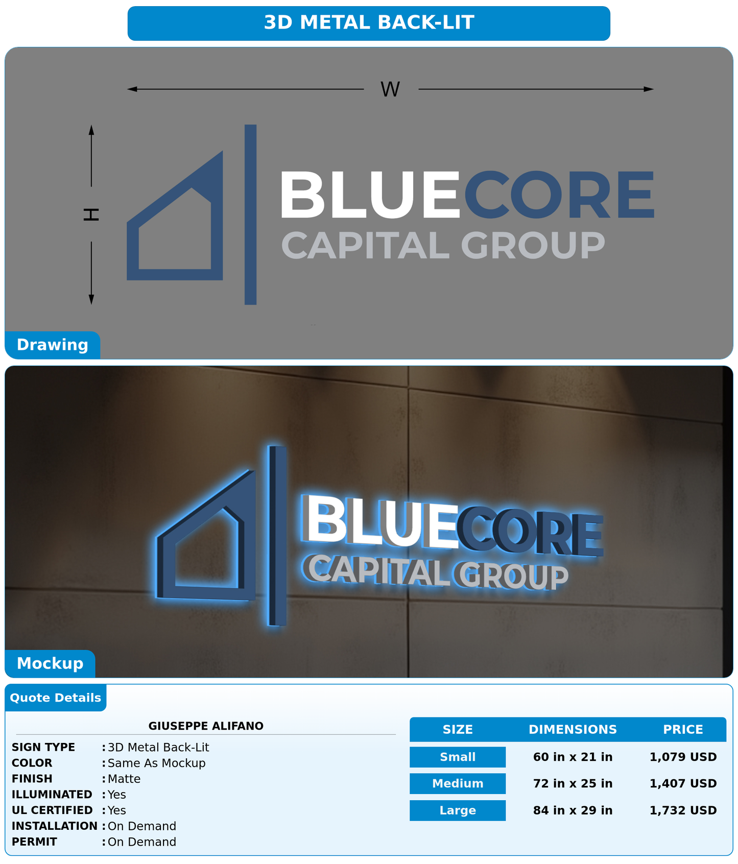 CUSTOM MOCKUP SIGN FOR Giuseppe Alifano
