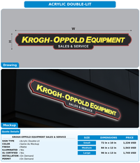 CUSTOM MOCKUP SIGN FOR Krogh-Oppold Equipment Sales & Service