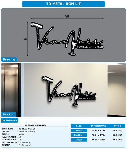 CUSTOM MOCKUP SIGN FOR Michael A Brooks