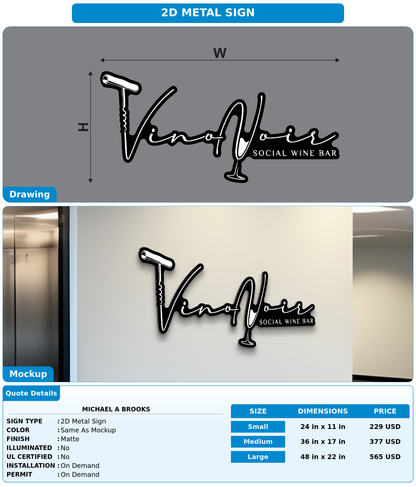 CUSTOM MOCKUP SIGN FOR Michael A Brooks