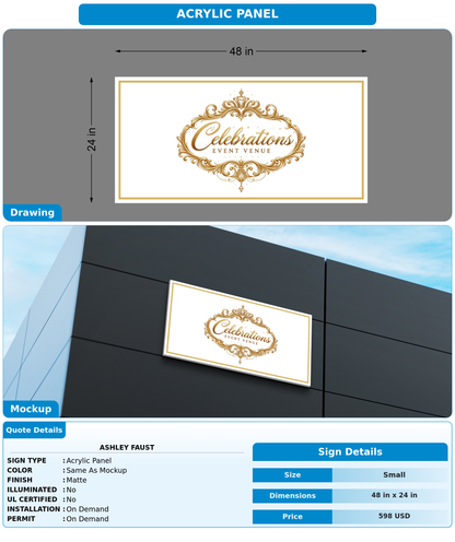 CUSTOM MOCKUP SIGN FOR Ashley Faust