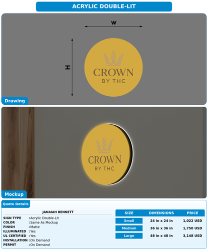 CUSTOM MOCKUP SIGN FOR Janaiah Bennett