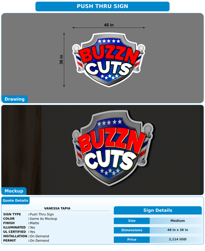 CUSTOM MOCKUP SIGN FOR Vanessa Tapia