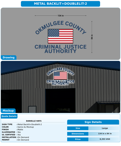 CUSTOM MOCKUP SIGN FOR Danielle Hays