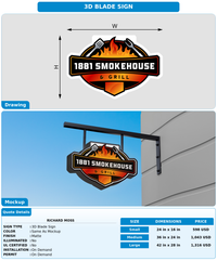 CUSTOM MOCKUP SIGN FOR Richard  Moss