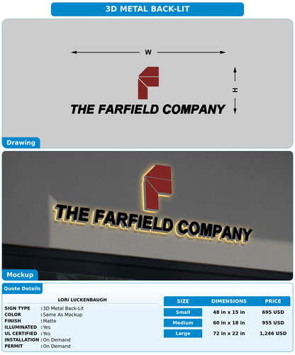 CUSTOM MOCKUP SIGN FOR lori luckenbaugh