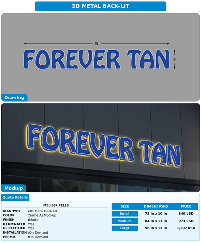 CUSTOM MOCKUP SIGN FOR Melissa Fells