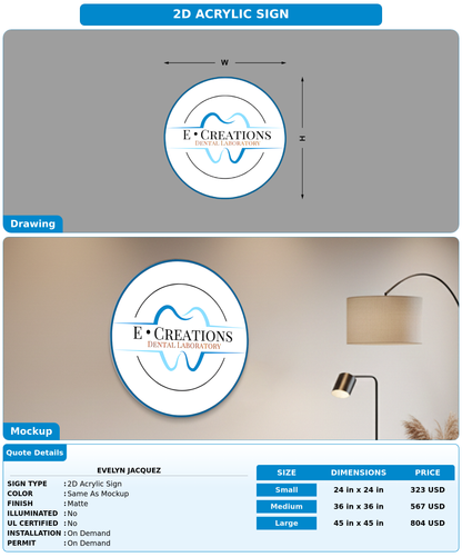 CUSTOM MOCKUP SIGN FOR Evelyn Jacquez