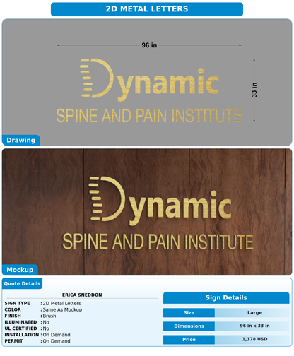 CUSTOM MOCKUP SIGN FOR Erica Sneddon