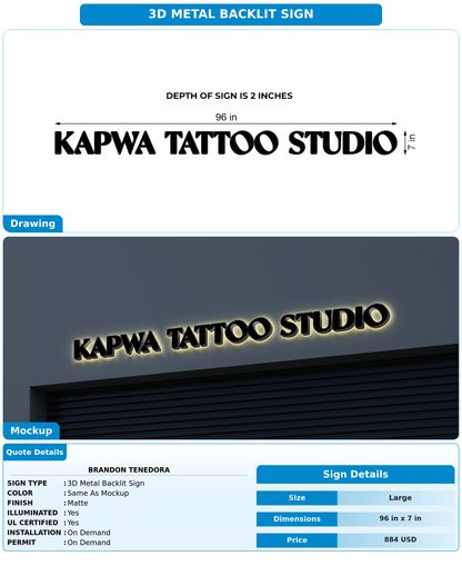 CUSTOM MOCKUP SIGN FOR Brandon Tenedora