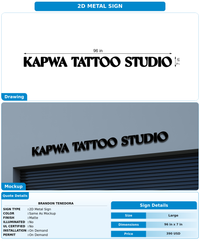 CUSTOM MOCKUP SIGN FOR Brandon Tenedora