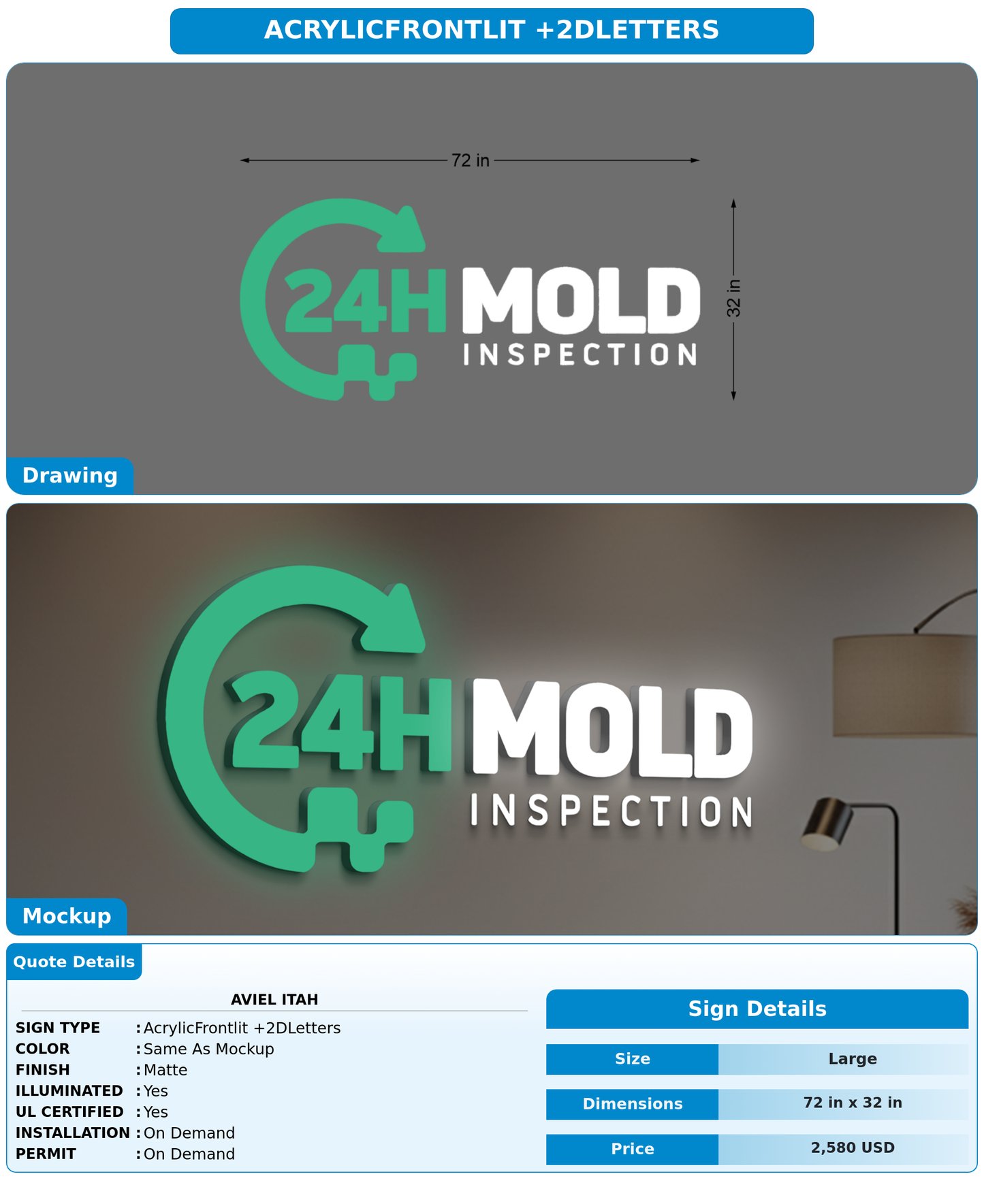 CUSTOM MOCKUP SIGN FOR Aviel itah