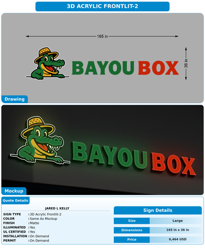 CUSTOM MOCKUP SIGN FOR Jared L Kelly