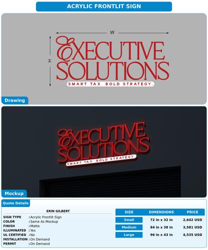 CUSTOM MOCKUP SIGN FOR Erin Gilbert