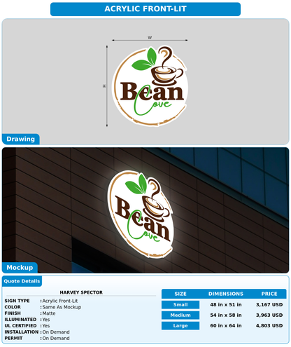 CUSTOM MOCKUP SIGN FOR Harvey Spector