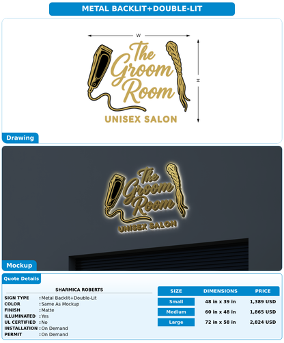 CUSTOM MOCKUP SIGN FOR Sharmica Roberts