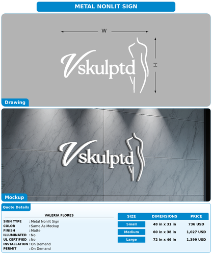 CUSTOM MOCKUP SIGN FOR Valeria Flores