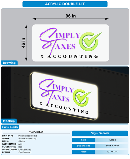 CUSTOM MOCKUP SIGN FOR Tia  Puryear