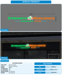 CUSTOM MOCKUP SIGN FOR Rushener Brown