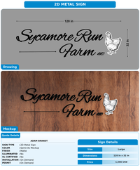 CUSTOM MOCKUP SIGN FOR Adam Brandt
