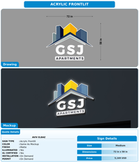 CUSTOM MOCKUP SIGN FOR AVIV ELBAZ