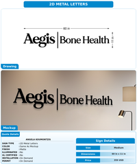 CUSTOM MOCKUP SIGN FOR Angela Koumontzis