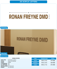 CUSTOM MOCKUP SIGN FOR Ronan Freyne