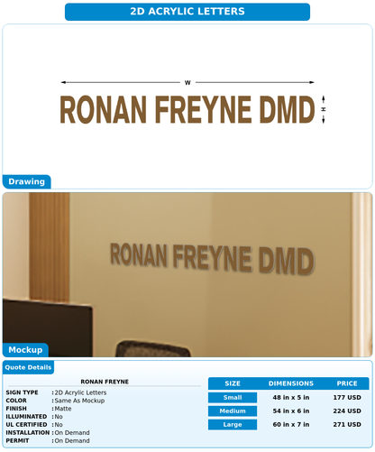 CUSTOM MOCKUP SIGN FOR Ronan Freyne