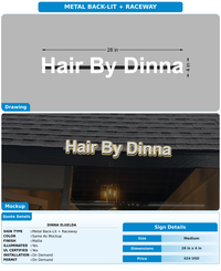 CUSTOM MOCKUP SIGN FOR Dinna Elgelda