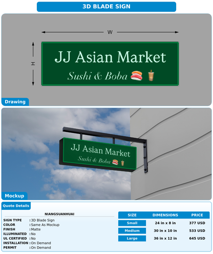 CUSTOM MOCKUP SIGN FOR Niangsuanhuai