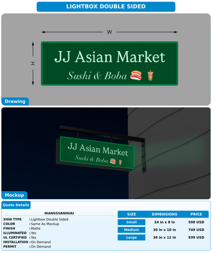CUSTOM MOCKUP SIGN FOR Niangsuanhuai