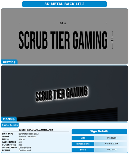 CUSTOM MOCKUP SIGN FOR Justin Abraham Almendarez
