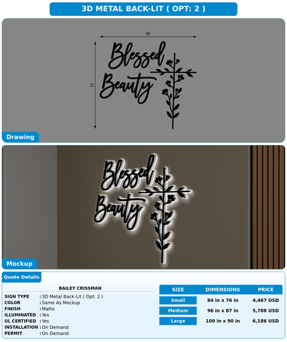 CUSTOM MOCKUP SIGN FOR Bailey Crissman