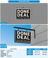 CUSTOM MOCKUP SIGN FOR Larry Corrion
