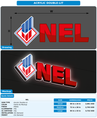 CUSTOM MOCKUP SIGN FOR NEL