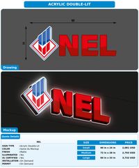 CUSTOM MOCKUP SIGN FOR NEL