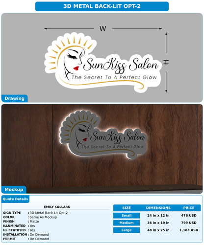 CUSTOM MOCKUP SIGN FOR Emily Sollars