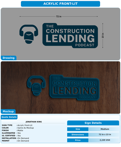 CUSTOM MOCKUP SIGN FOR Jonathan King