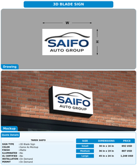 CUSTOM MOCKUP SIGN FOR Tarek Saifo