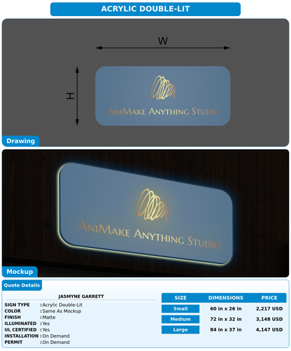 CUSTOM MOCKUP SIGN FOR Jasmyne Garrett